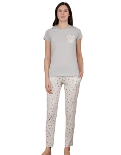Image of Dollar Missy Women's Combed Cotton T-Shirt Pyjama Night Suit
