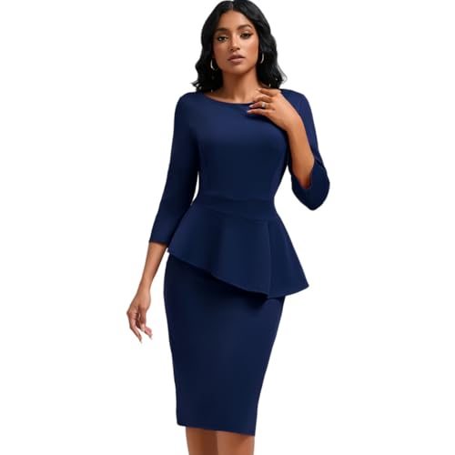 Women's Long Sleeve Stretch Sexy Curvy Club Party Dress Dress