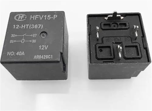 Relé HFV15-P-12-HT de alta conductividad 12V y 4PIN para conmutación automotriz segura