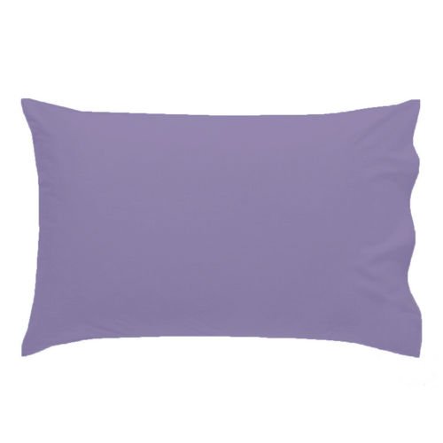 R&Z 100% Cotton Flannelette Pillow Pair Cases 48x75 cm (Lilac, Pillow Case 48x75cm)