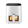 Melchioni Family | MARIANNA NEW Friggitrice ad Aria 5L Air Fryer Compatta con Contenitore Antiaderente, Display Touch, 7 Programmi, Timer 60 min, Temperatura 80°-200°C, 1500W
