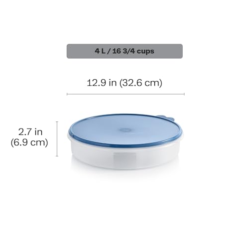 Tupperware Freeze & Go Round Container, Freezer Safe, Dishwasher Safe and BPA Free Container (4L/16.9 Cups)