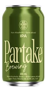 Partake Brewing Craft Non Alcoholic Beer, IPA 24 Pack x 12 Fl Oz Cans - Low Calorie & Carb, No Sugar, All Natural Ingredients - Award-Winning Taste, Non Alcoholic Beer Without the Empty Calories