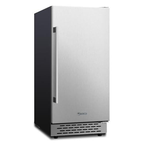 Outdoor Refrigerator, 24 Inch Undercounter Outdoor Beverage Refrigerator Holds 180 Cans Weatherproof Stainless Steel Beverage Under Counter Beer Refrigerator
