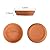 FCFKUK 24pcs 3.2-inch Small Mini Terra Cotta Clay Saucer Tray for Indoor Succulent Pots