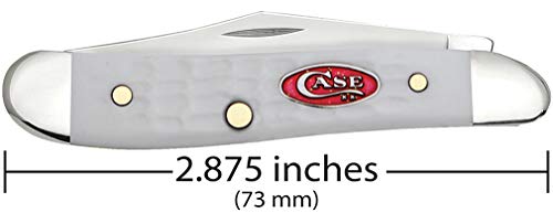 Case WR XX Pocket Knife Sparxx White Jigged Synthetic Peanut Item #60188 - (6220 SS) - Length Closed: 2 7/8 Inches - Thumbnail 2