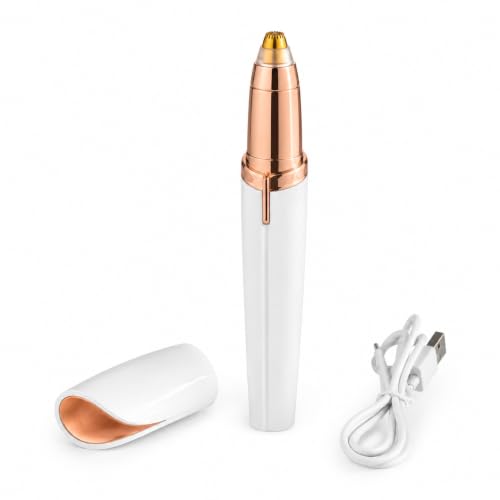 Depilador Elétrico Facial Recarregável USB, Caneta Removedora De Pelos, Sobrancelha Buço Nariz, Portátil - Twin Sellers