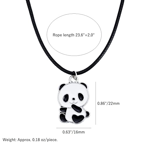 Panda Necklace and Keychain, Cute Panda Bracelet and Jewelry4