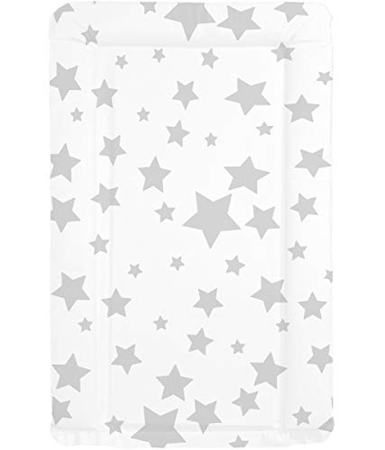Callowesse © Cambiador de Bebé - Acolchado Suave - Resistente al Agua - Limpiar con un Paño - Colchoneta Cambiador Portátil Visita la Store de Callowesse (Estrellas Grises)
