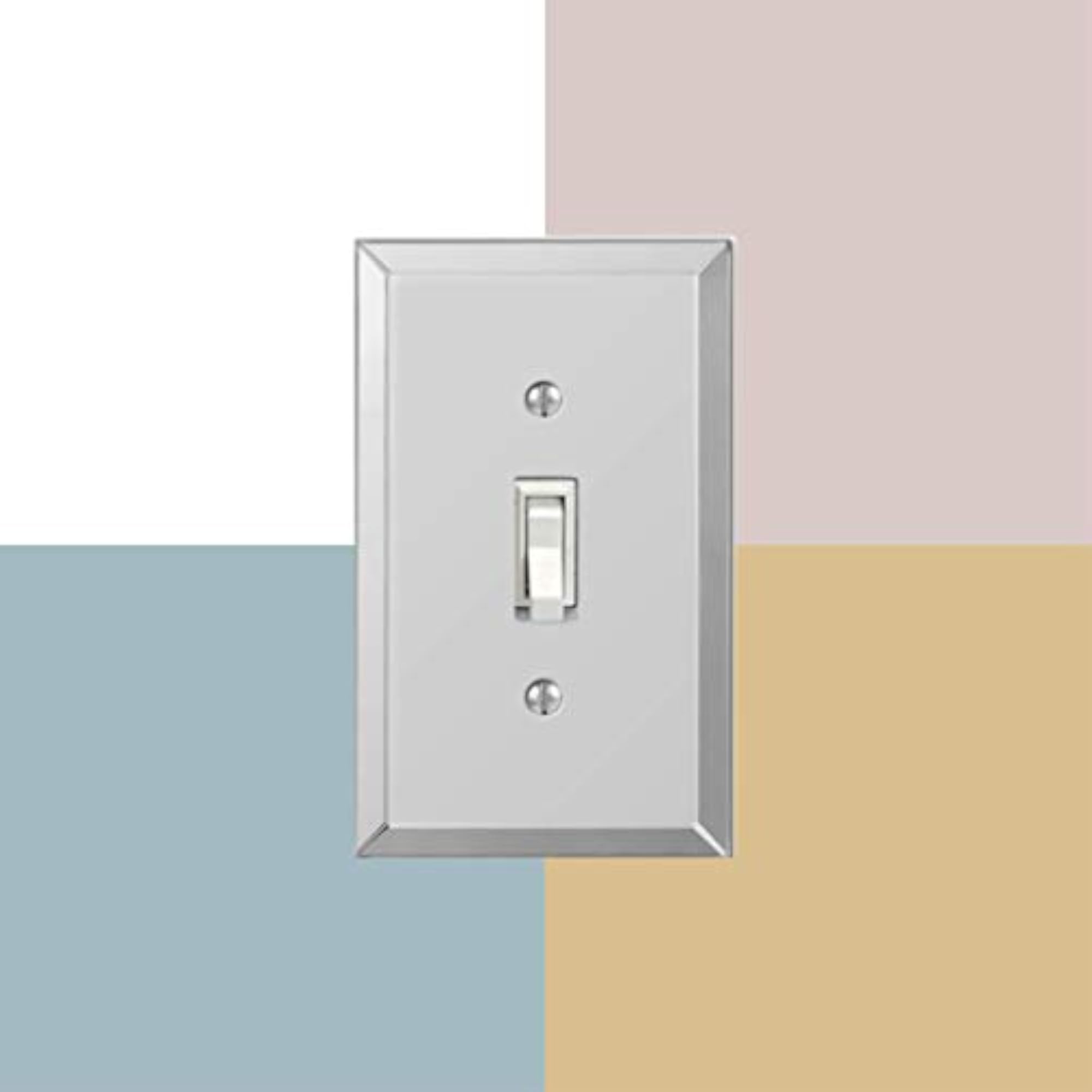 Mirror Wallplate, Acrylic, Clear