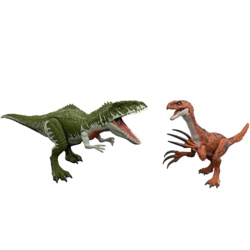 Duo dinosaure rétro : Giganotosaure et Therizinosaure par Jurassic World