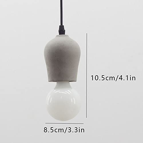 Éclairage pendant moderne en ciment pour suspension table hôtel - 7