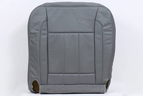 Richmond Auto Upholstery (Compatible with 2006-2009 Dodge Ram 2500 3500 MegaCab Laramie Driver Side Bottom Replacement Leather Seat Cover, Gray