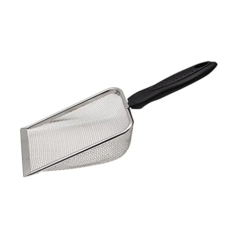 Achicklead Reptile Sand Shovel Stainless Steel Fine Mesh Sand Substrate Scoop, Cleaner Scooper for Sand Bedding Aquarium Terrarium Accessories (1 Pack) Cover