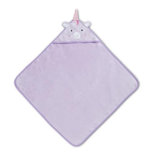 Image of Delta Children Baby /Infant Hooded Bath Towel - Super Soft and Absorbent- Newborn Essential - Ideal Baby Registry /Shower Gift for Boys and Girls, Light Purple Unicorn