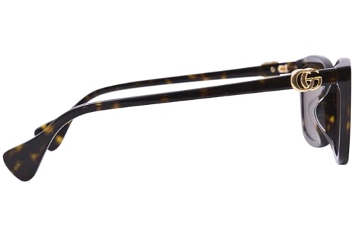 Gucci GG1596SK 003 Havana/Brown Square Woman's Sunglasses., Size: 55/18/1453