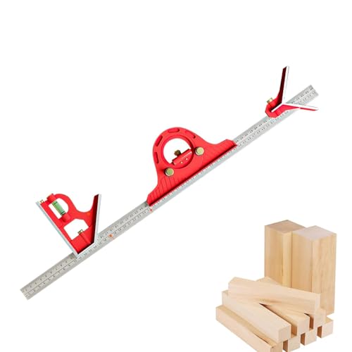 Équerre combinée en acier inoxydable de 40,6 cm pour menuiserie