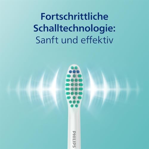 Bild 3 - Philips Sonicare 3100 elektrische Zahnbürste, Schallzahnbürste, Andruckkontrolle und Timer, Sugar Rose und Schwarz, Zweierpack, Modell HX3675/15