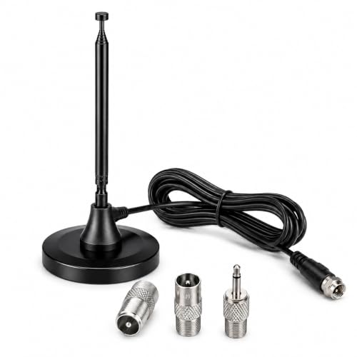 Antena interior digital telescópica para mejorar la música de su cine en casa HiFi