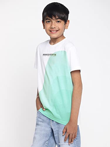 Image of Li'l Tomatoes Boy's Typography Regular Fit T-Shirt