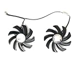 Taille : 9 pouces QKFTCSDW 2 Ventilateurs 4PIN 85MM Compatible avec XFX R9-280X 390 280 280X 270 270X Carte Graphique Version Café Internet