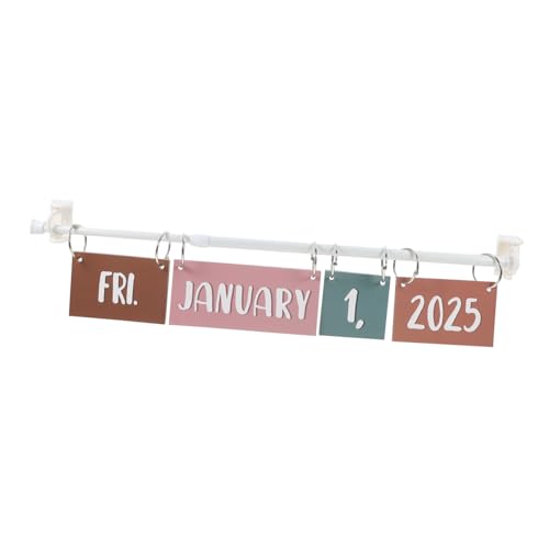 BCOATH 1Set Classroom Flip Calendar Bulletin Board Set with Date Cards Wall Decor for Home and Elementary School Stylish Educational Decoration Set