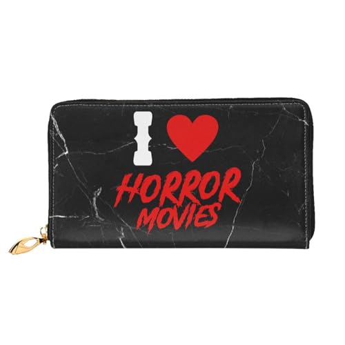 I Love Horror Movies Wallet Card Bag, Black2