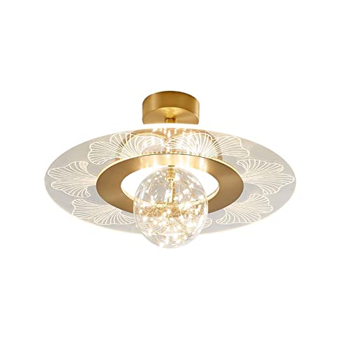 Plafonnier étoilé en cuivre structure chic de 40cm pour lumière de salon raffiné