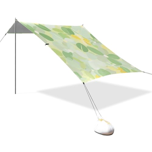 Sombra de sol UPF50 ajustable con pala de arena para camping 2