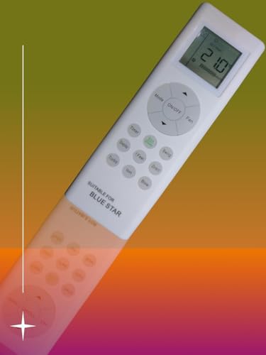 Image of AMAZOR Ac Remote- Model -201 Compatible with Blue Star Ac Remote Original | Suitable for 1 | 1.2 | 1.3 | 1.5 | 1.8 | 2 | 2.2 | 2.5 | 3 Ton Split and Window Air Conditioner | Match & Buy