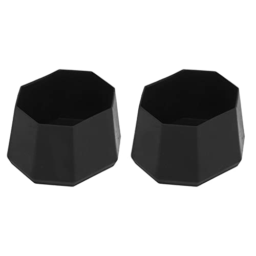 2Pcs Tennis Racket Butt , Tennis Racket Silicone End Cover Racket Handle End for Racquetball Racket Black