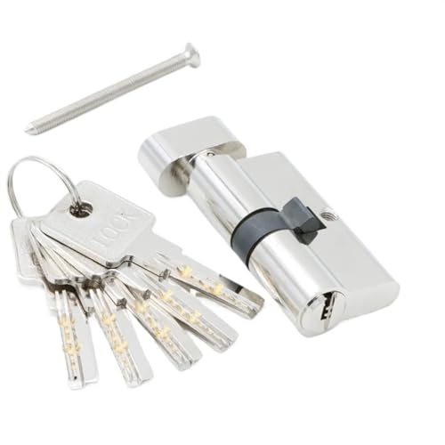 AYXAMO Bombin Cerradura Seguridad Cilindro de Puerta 55 60 65 70 75 80 85 90 mm Cerradura Seguridad Interior Dormitorio Sala(DC-75MM)