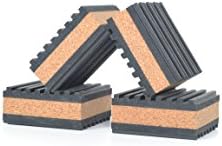 Tuneful Cables Sound Isolation Pads. Cork Pads for Turntables to Reduce Vibration & Skipping (1" Pack of 4)