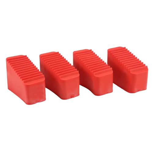 Aboiled Cubiertas para pies de escalera de 4 piezas, versátiles cubiertas para patas de escalera, almohadillas antideslizantes, almohadillas de goma para los pies, puños aislantes