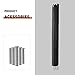 Elevens Pool Fence 4 x 12-Feet Swimming Pool Fences for In Ground Pools,Outdoor Pool Safety Fencing Black (A-GE14001)