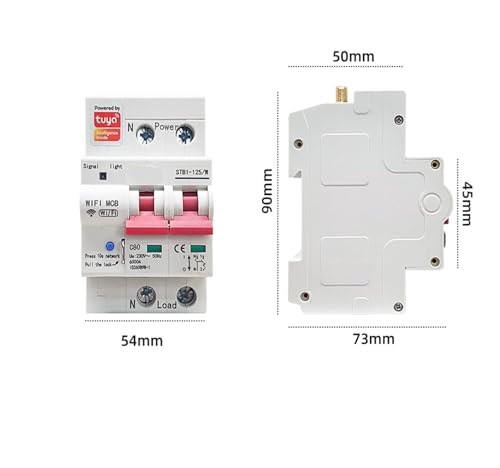 Disjoncteur temporisé 1P à 4P 80A pour tableau électrique - 4