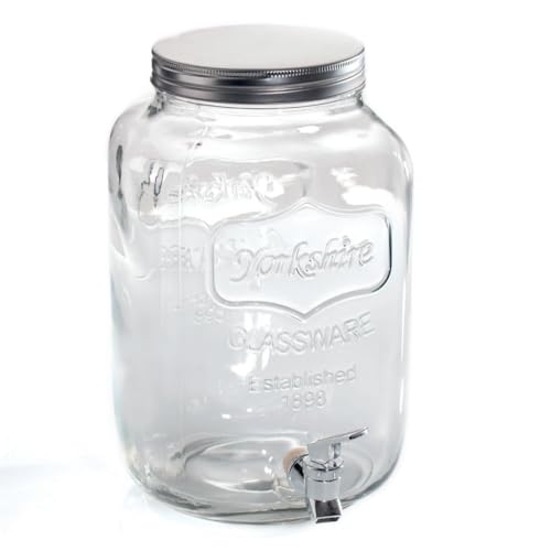 Paris Prix Secret de Gourmet - Distributeur de Boisson en Verre Yorkshire 4L Transparent