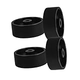 Amosfun Ruedas De Plástico PP 61mm 4 Piezas para Calentadores De Gas y Estufas De Aceite, Ruedas Compactas para Uso En Exteriores y Almacenamiento