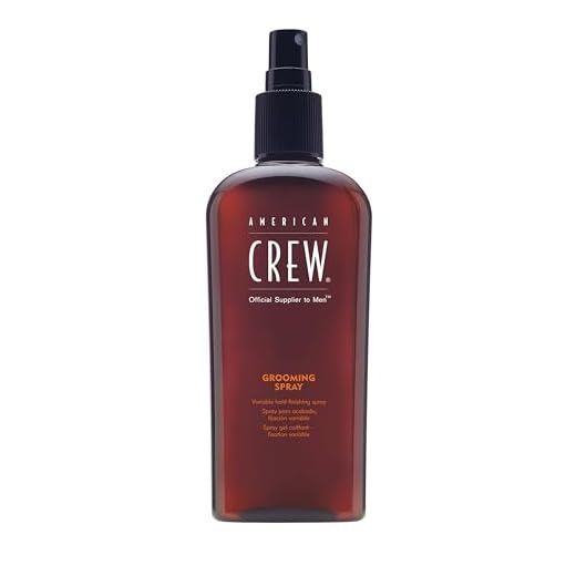 AMERICAN CREW – Grooming Spray, 250 ml, Stylingspray für Männer, Haarspray verleiht flexiblen Halt & natürlichen Glanz, Styling und Finish Haarprodukt, Pflege und Feuchtigkeit fürs Haar