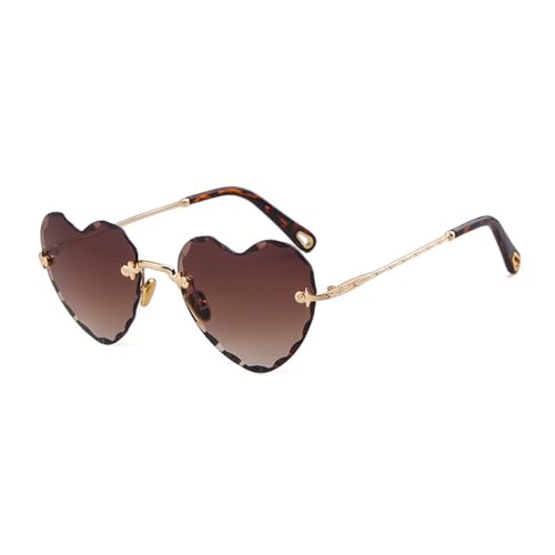 Lunettes de soleil cœur sans monture pour protéger vos yeux avec style vintage