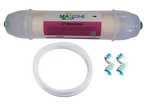 Laninfosys Ro UF Plastic Membrane Filter Hollow Fiber 11 inch 0.1 to 0.001 Micron Suitable of All RO Water Purifier and 2 Pieces Elbow-image-49