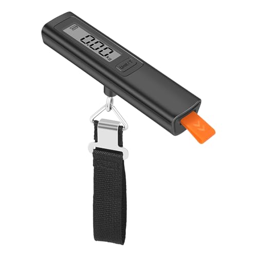 Báscula de baño | Con pantalla de líquido, báscula digital de viaje, para viajes, vacaciones, camping, senderismo, cruceros, control de equipaje en el aeropuerto y preparación de maletas