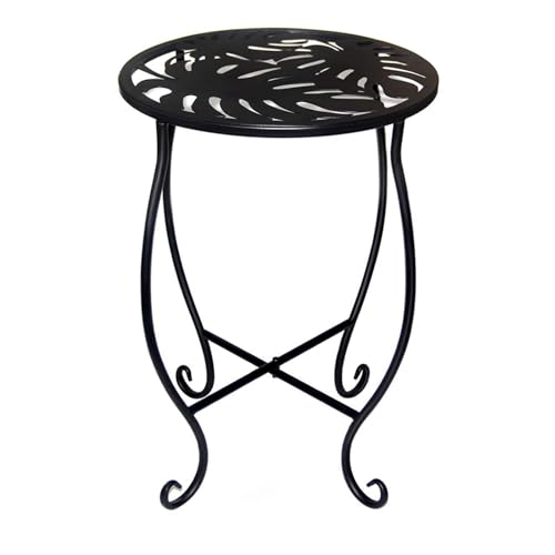 Biniveil Soporte para Macetas de Metal,Soporte Alto para Macetas | Estante Moderno de 38 cm para Exterior Interior Invernadero Porche Balcón Salón Terraza