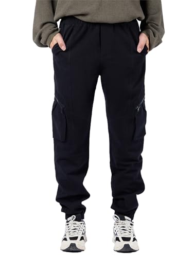 NATUST Kinder Cargohose Jungen Jogginghose Hosen Cargo Hose mit...