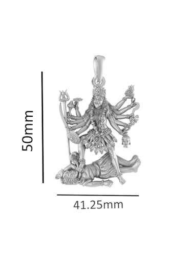 Pendentif Lord Maa Kaali argent sterling 925 cadeau mixte - 3