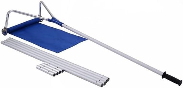 Roof Rake for Snow Removal with Tarp Slide System, Telescopic Snow Rake for Roof, Reduce Roof Snow Load for Winter Storms