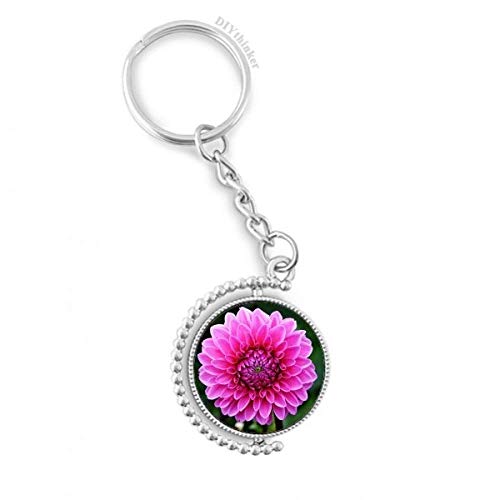 Anillo de la cadena rotativo con estampado floral rosa de gran resistencia estructural