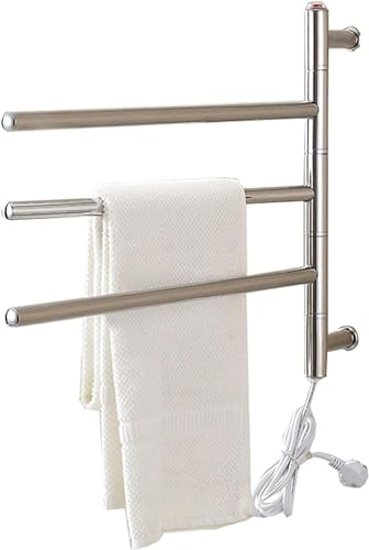 Sèche-serviettes rotatif 180° mural et enfichable pour optimiser votre salle de bain