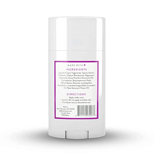 Native Deodorant | Natural Deodorant for Women and Men, Aluminum Free with Baking Soda, Probiotics, Coconut Oil and Shea Butter | Coconut & Vanilla, Lavender & Rose, Eucalyptus & Mint