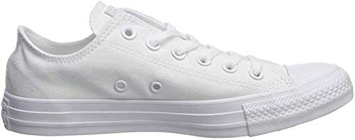 Converse Unisex Chuck Taylor All Star Ox Low Top Classic WHITE/WHITE (CANVAS) Sneakers - Men 7.5 / Women 9.5